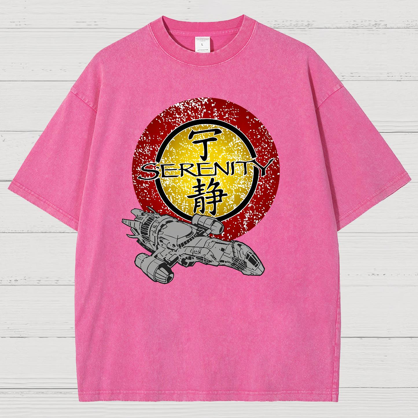 Firefly Starship Vintage Distressed T-shirt