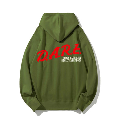 NO DIDDY Printed Back Unisex Cotton Hoodie