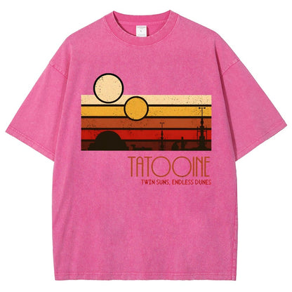 Dual Suns, Limitless Dunes Vintage Distressed T-shirt