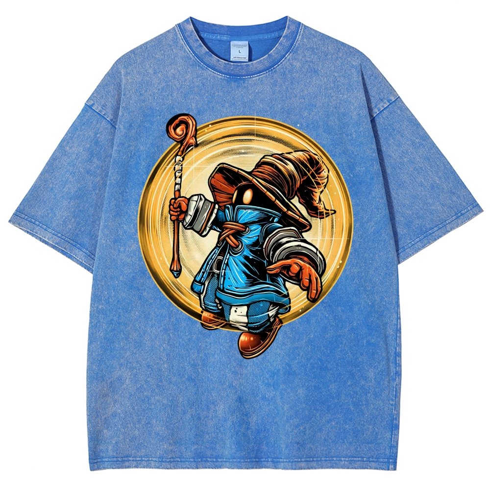 The Black Mage Vintage Distressed T-shirt