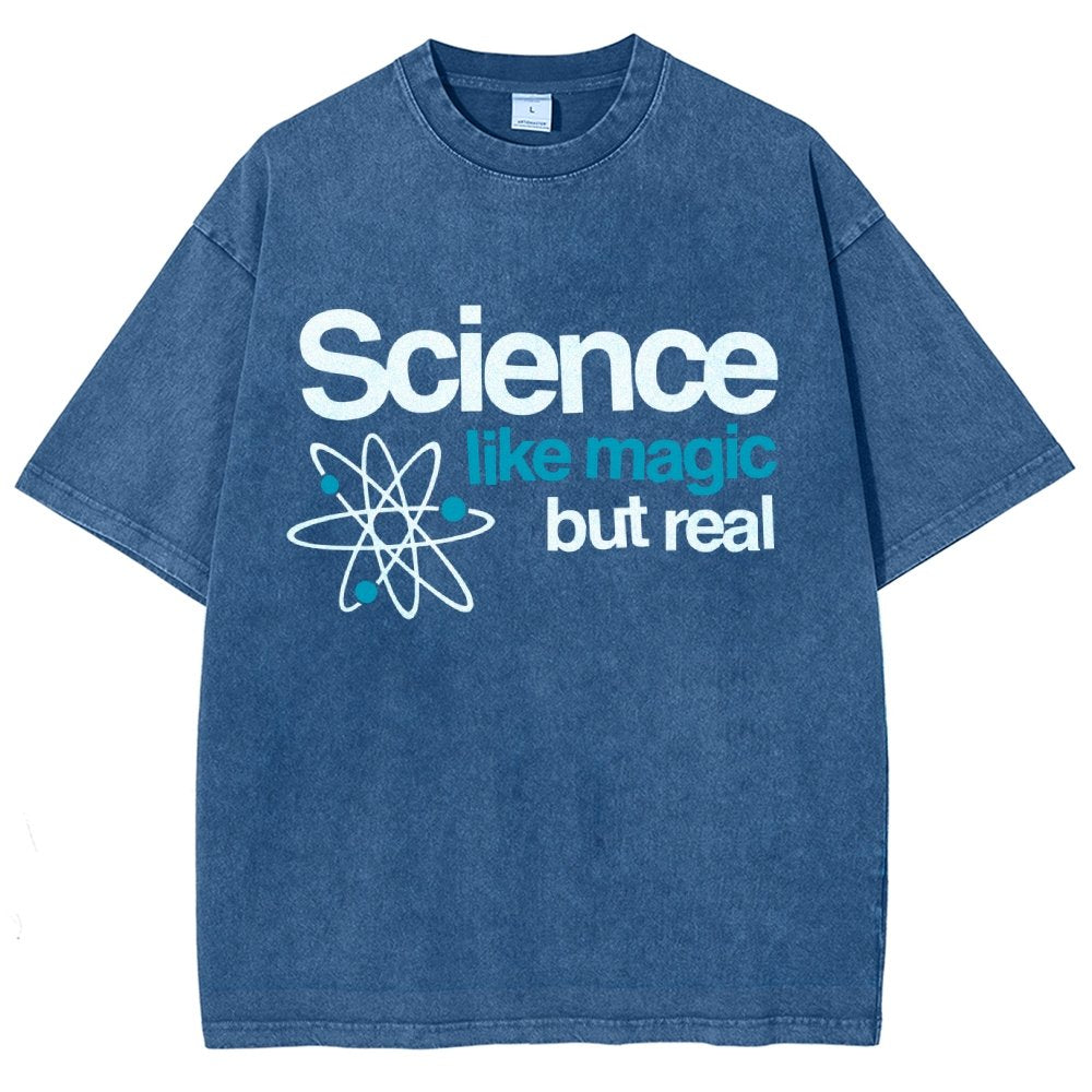 Science Like Magic But Real Vintage Distressed T-shirt