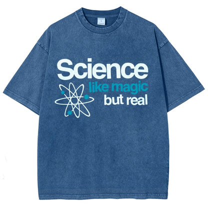Science Like Magic But Real Vintage Distressed T-shirt
