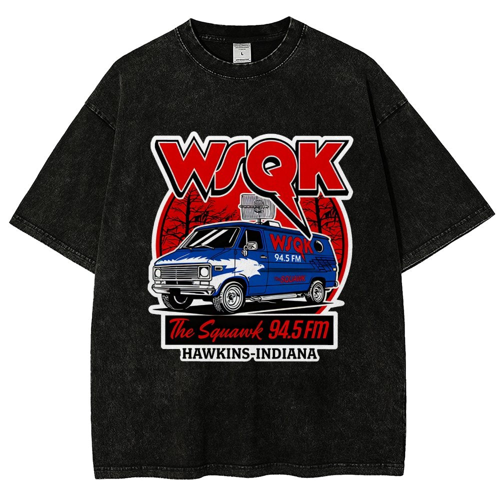 WSQK Elmwood Vintage Distressed T-shirt