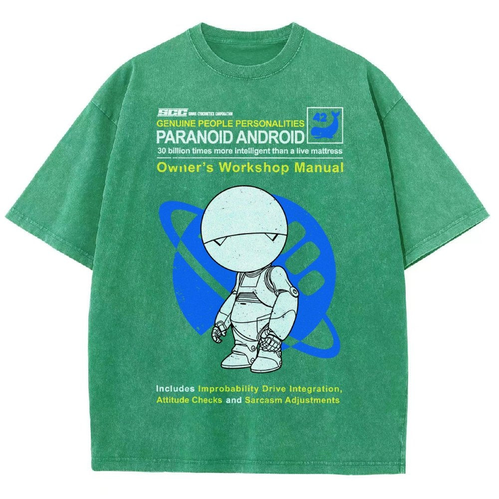 Mysterious Android Manual Vintage Distressed T-shirt