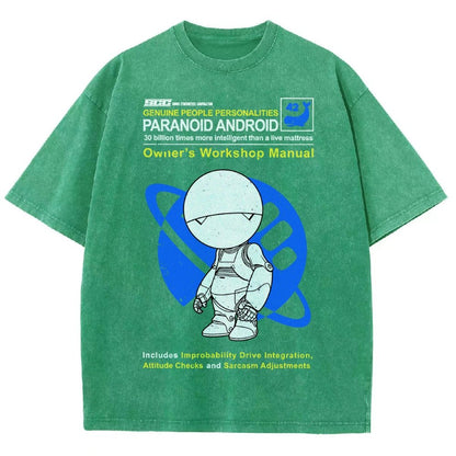 Mysterious Android Manual Vintage Distressed T-shirt