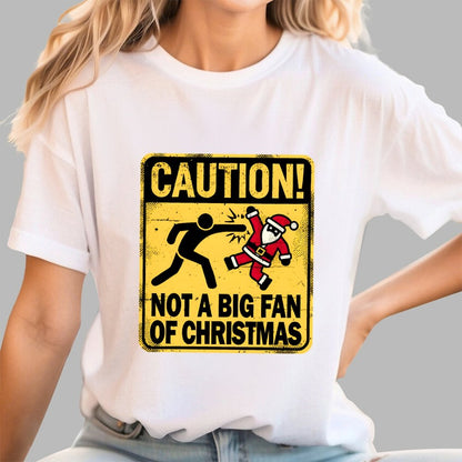 Christmas Caution Geek T-Shirt