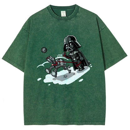 Even villains need to walk their pets Vintage Distressed T-shirt