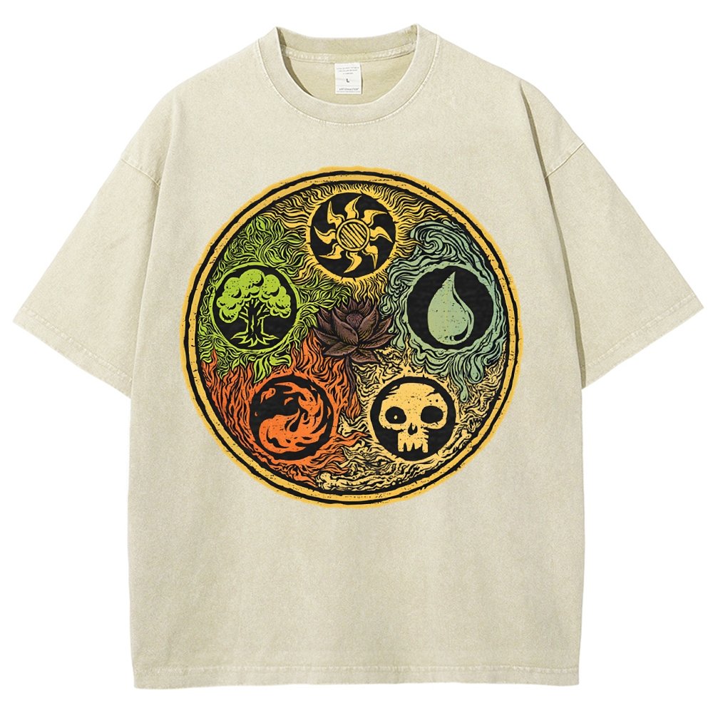 Black Lotus Vintage Distressed T-shirt