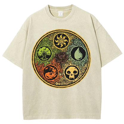 Black Lotus Vintage Distressed T-shirt