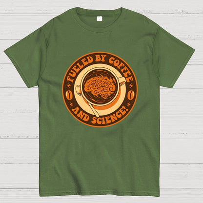 Fueled By Coffee And Science Geek T-Shirt