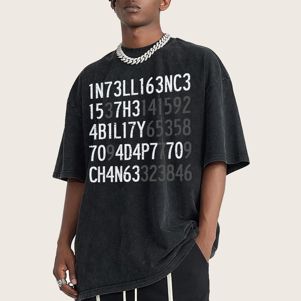 Intelligence Vintage Distressed T-shirt