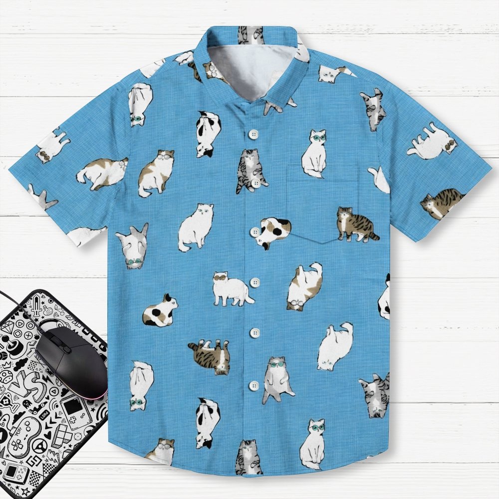 Cat Art Painting Geek Hawaiian Shirt