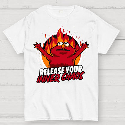 Chaos Puppet Fire Geek T-Shirt