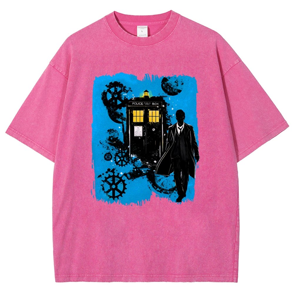 The Explorer And The Time Machine Vintage Distressed T-shirt