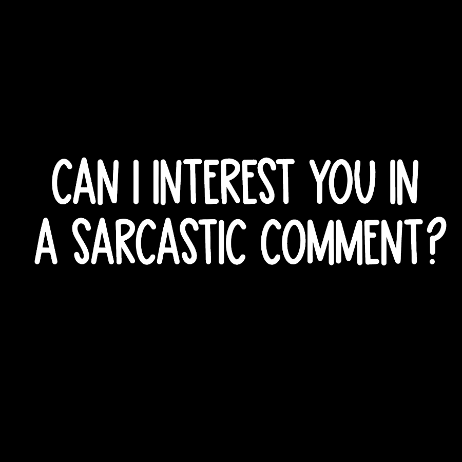 Can I Interest You In A Sarcastic Comment Geek T-Shirt