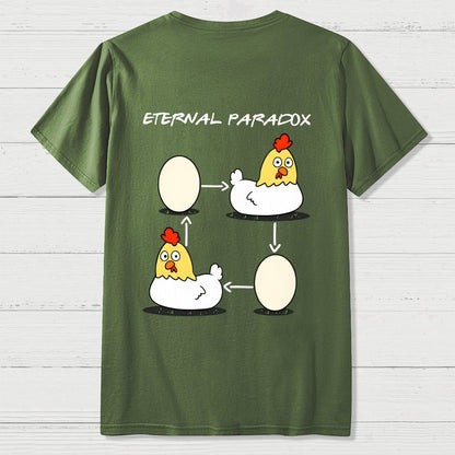 Eternal Paradox Nerdy Front And Back Printing Geek T-Shirt