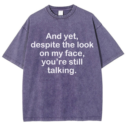 Funny Words Vintage Distressed T-shirt