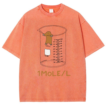 Ute One Mole Per Liter Chemistry Avogadros Day Vintage Distressed T-shirt
