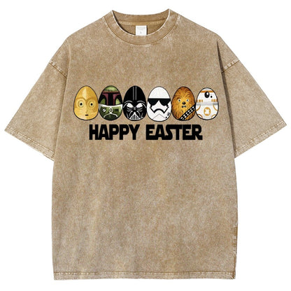 Easter Egg Hunting Party Happy Easter 2025 Vintage Distressed T-shirt
