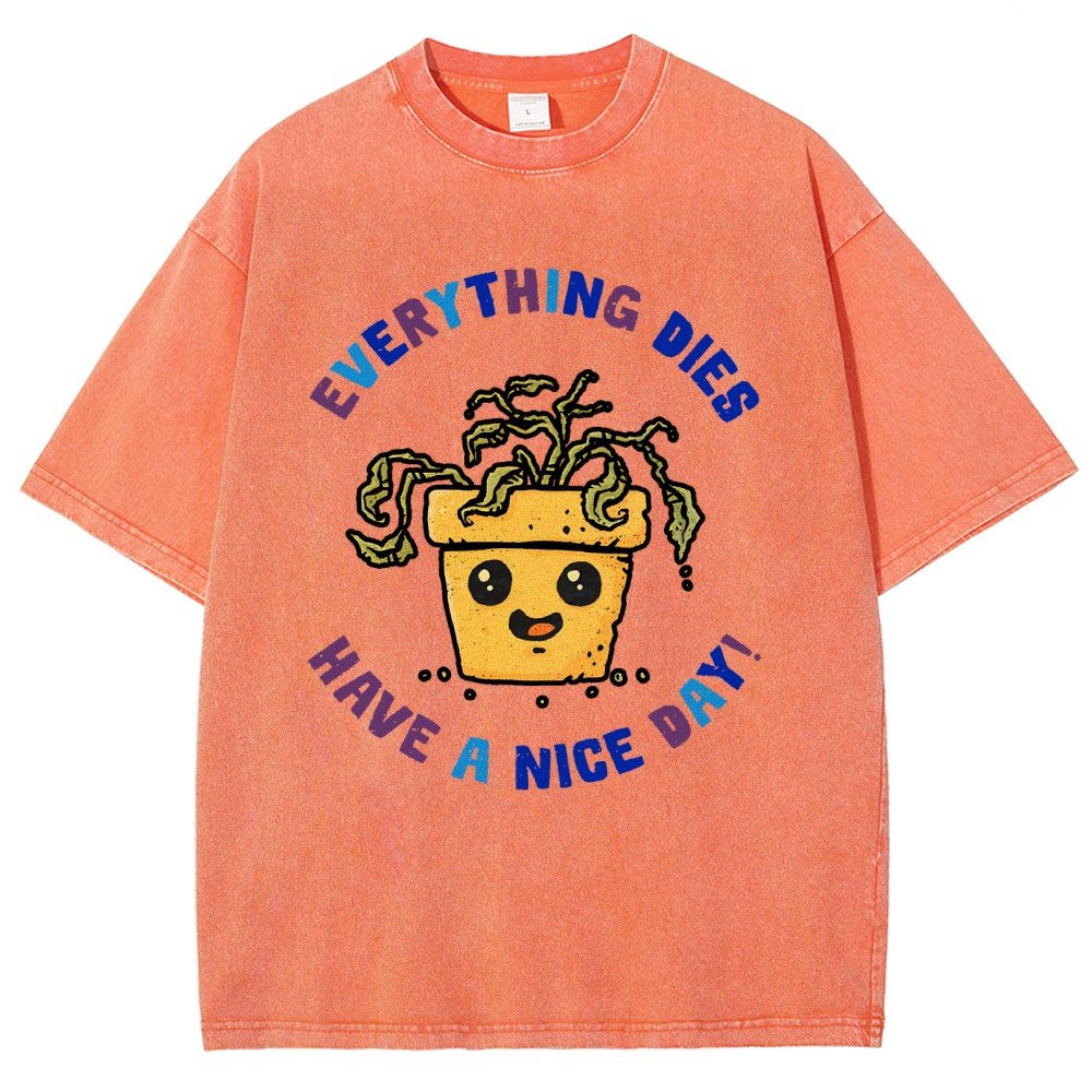 Everything Dies Vintage Distressed T-shirt