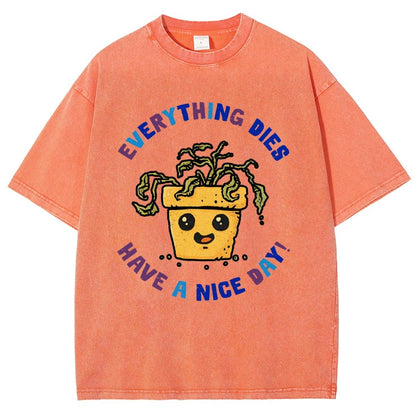 Everything Dies Vintage Distressed T-shirt