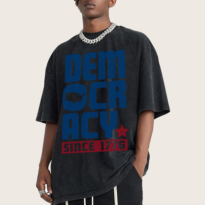 Democracy Since 1776 Vintage Distressed T-shirt