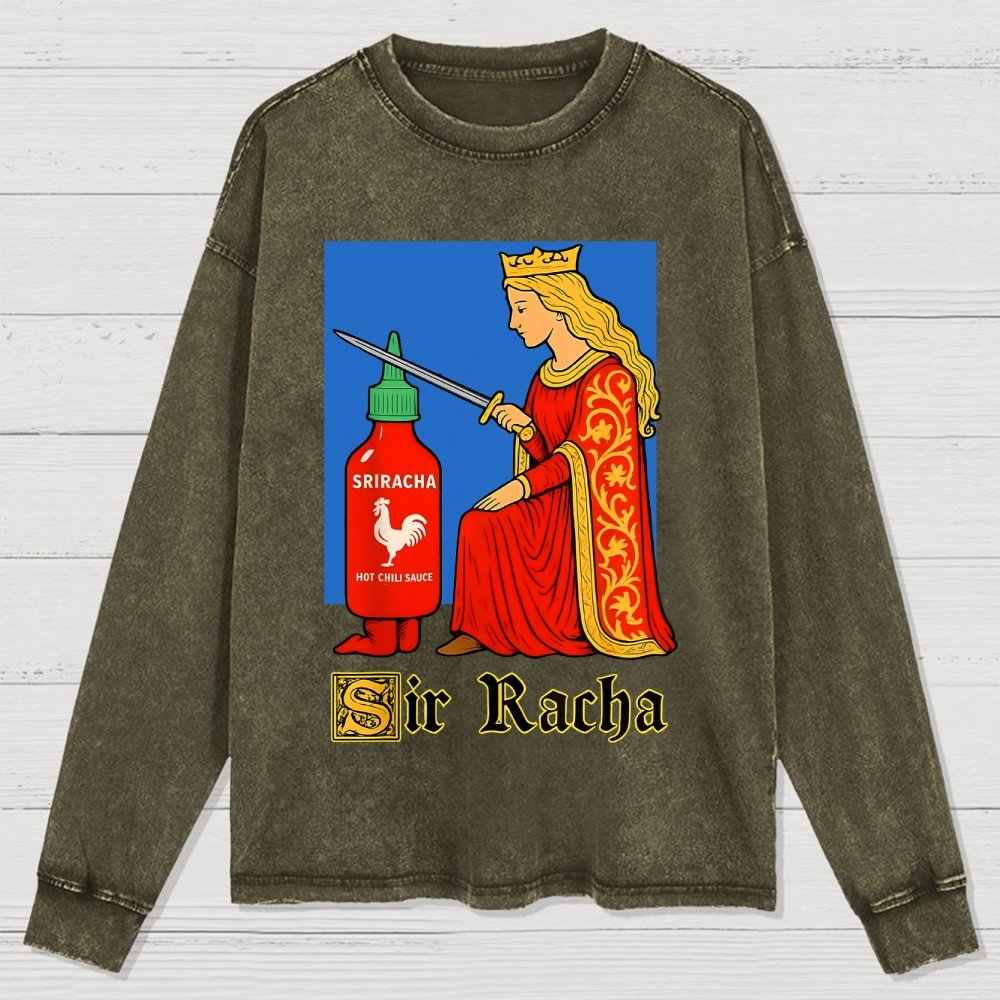 Sir Racha Washed Long Sleeve Tee