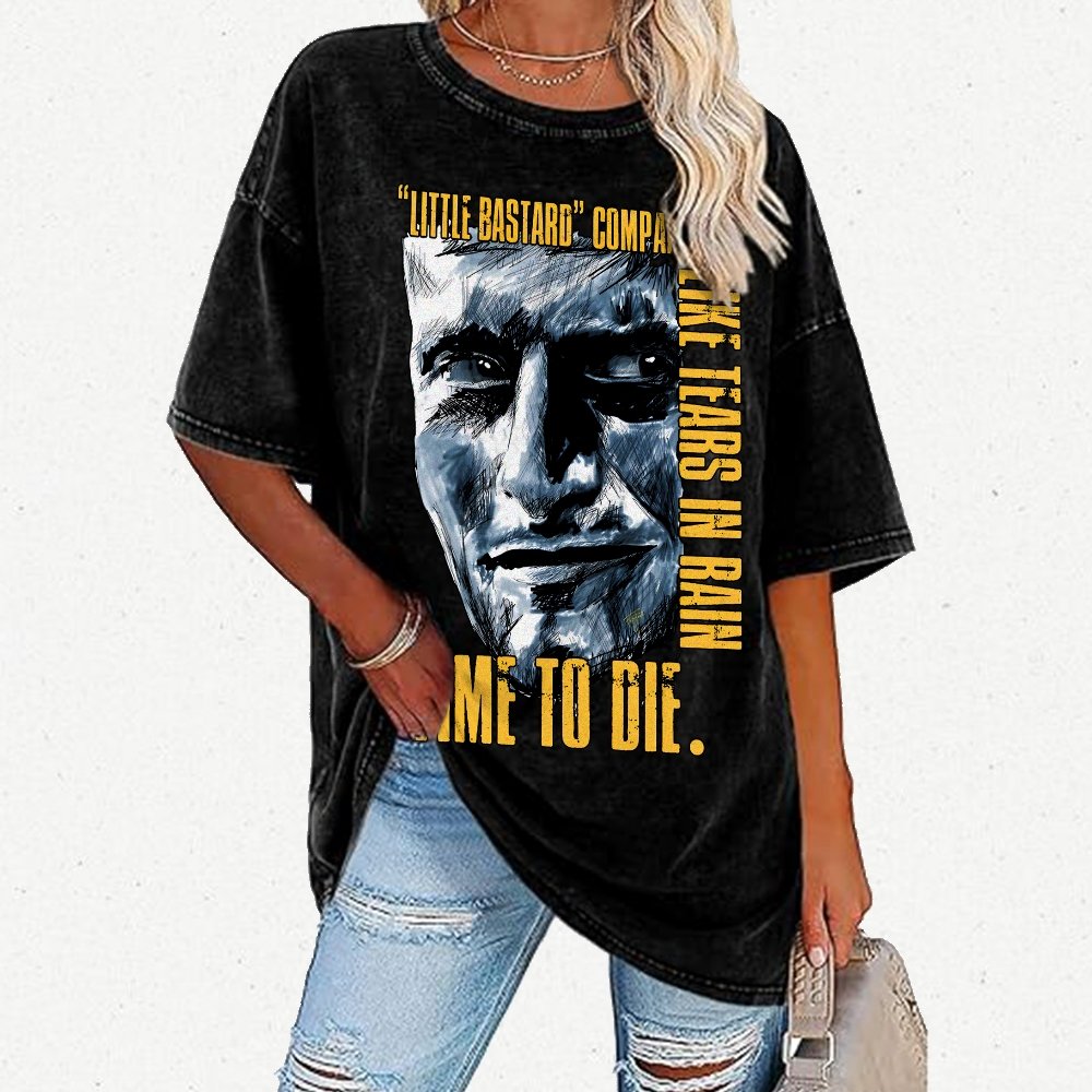 Time To Die Vintage Distressed T-shirt