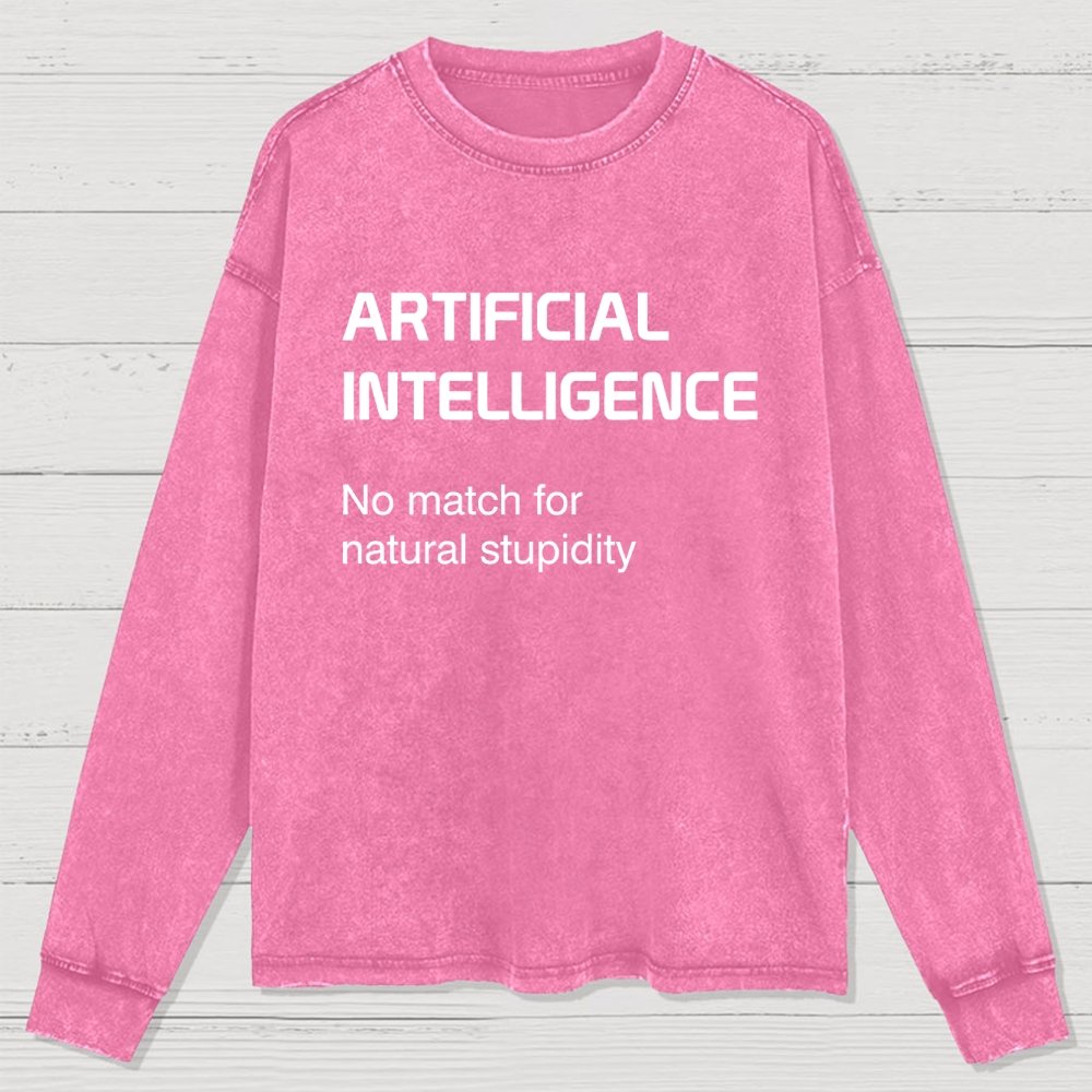 ARTIFICIAL INTELLIGENCE Washed Long Sleeve Tee