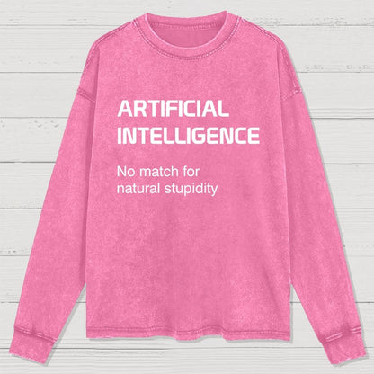 ARTIFICIAL INTELLIGENCE Washed Long Sleeve Tee