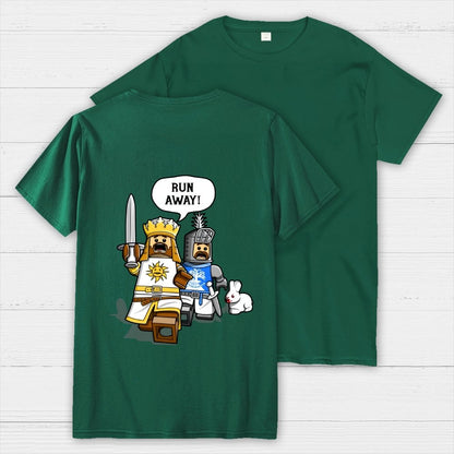 The Cowardly King Unisex Front And Back Printing Geek T-Shirt