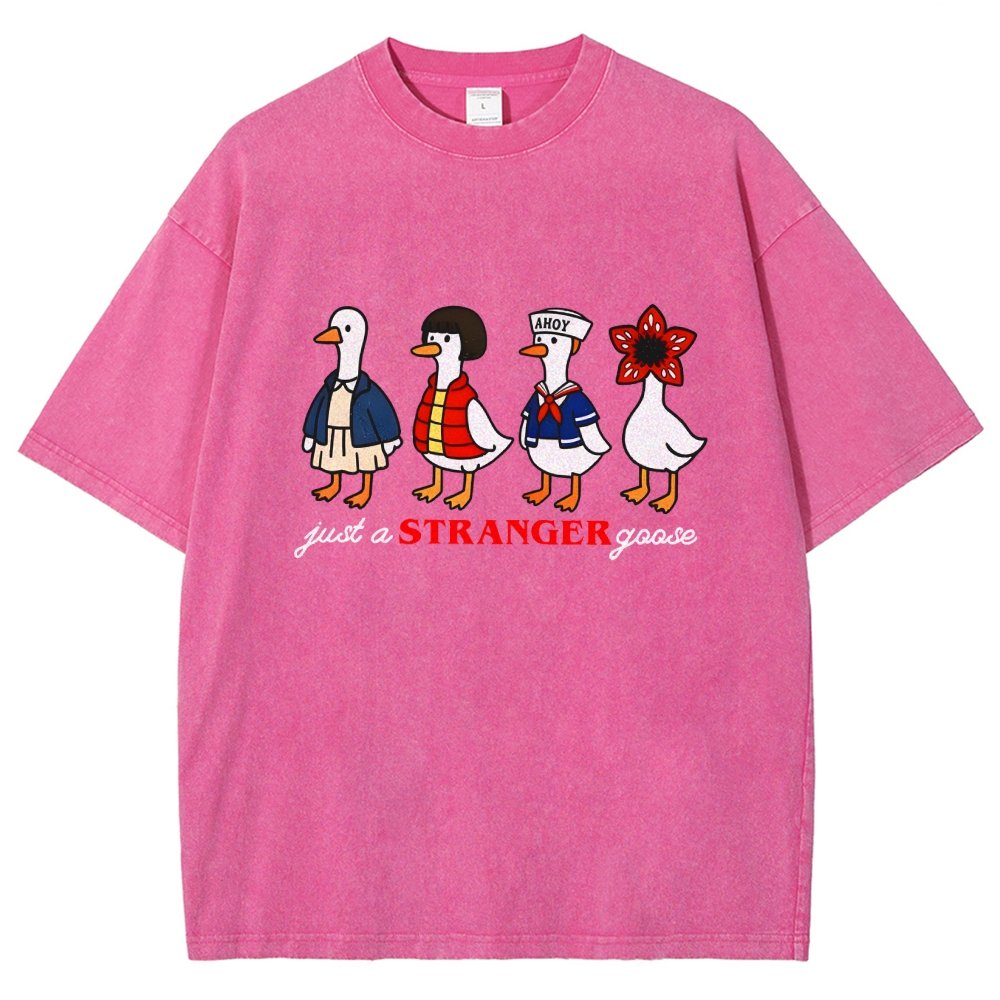 Just a stranger goose Vintage Distressed T-shirt