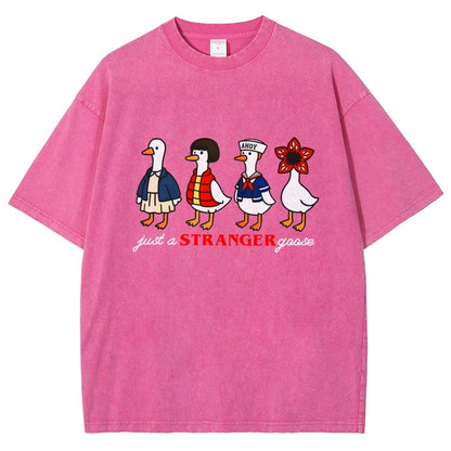 Just a stranger goose Vintage Distressed T-shirt