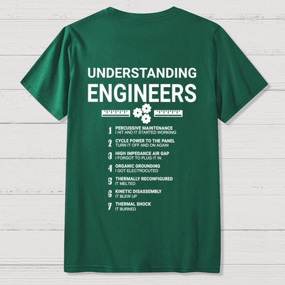Understanding Engineers Front And Back Printing Geek T-Shirt