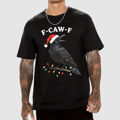 Christmas Funny Crow Geek T-Shirt