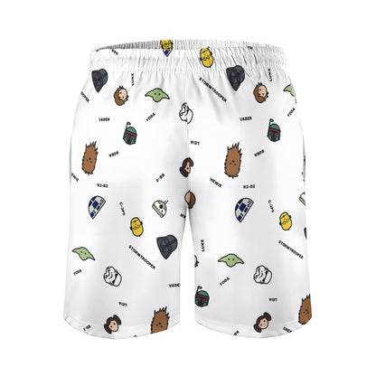 Planet Species Cute Print  Geek Shorts
