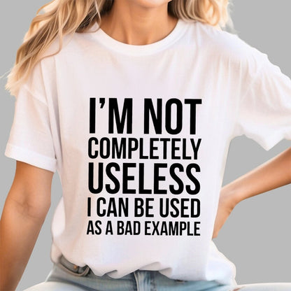 I'm Not Completely Useless Art Print Geek T-Shirt
