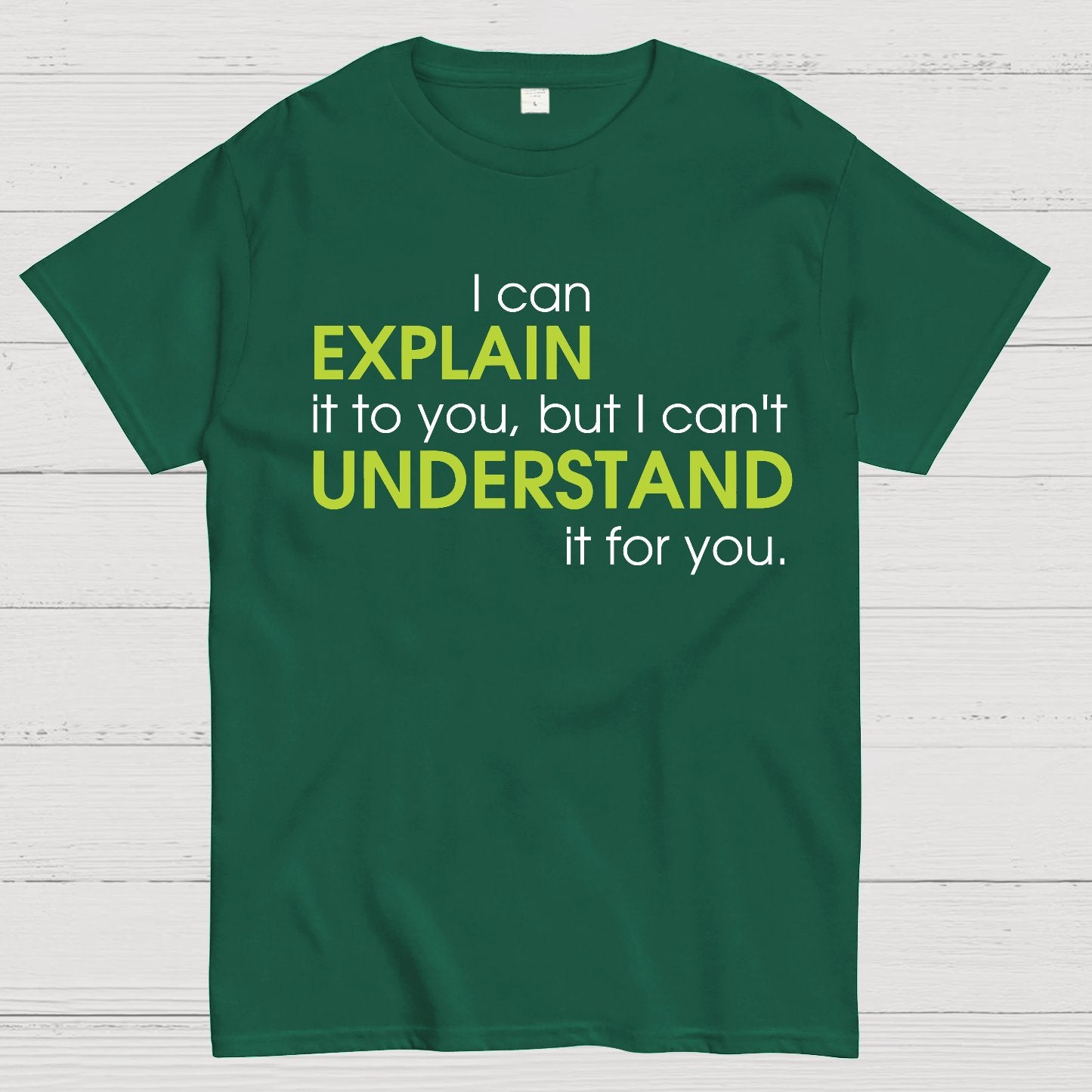 I can EXPLAIN it to you but I can't UNDERSTAND it for you Geek T-Shirt