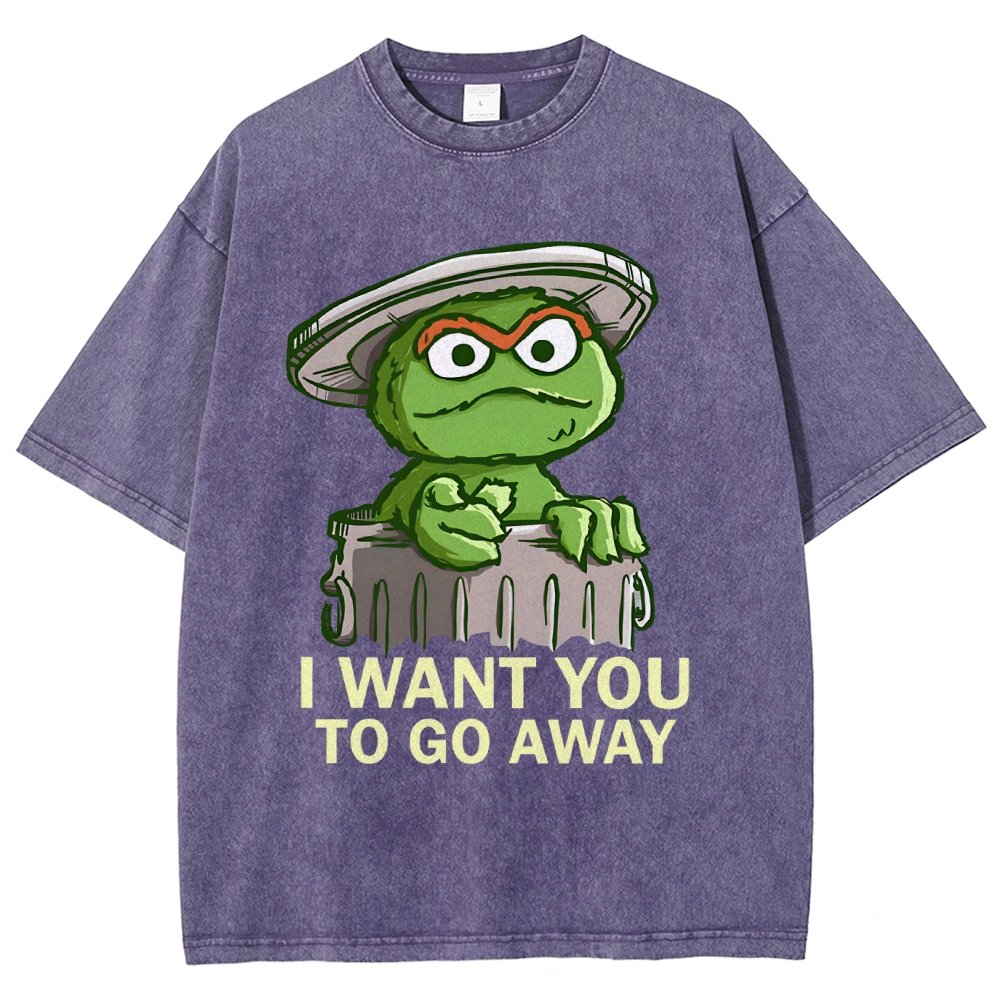I Want You to Go Away Vintage Distressed T-shirt