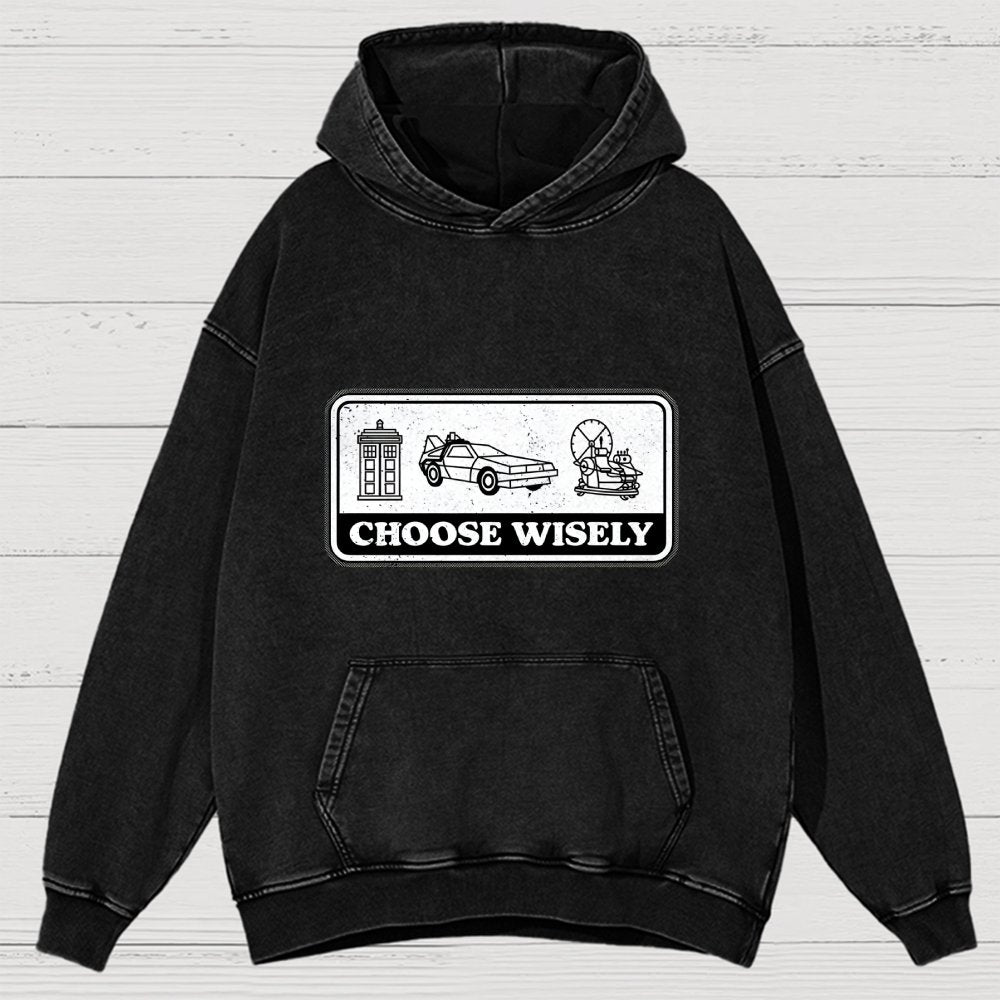 Temporal Dilemma Vintage Distressed Hoodie