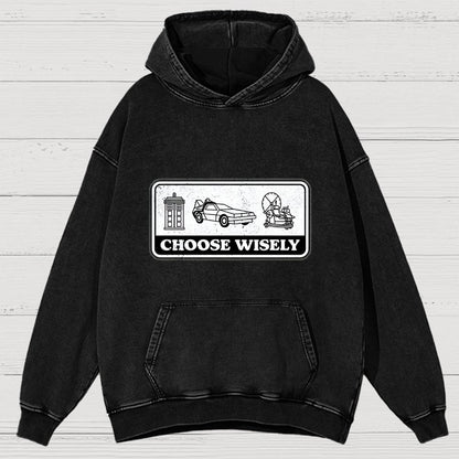 Temporal Dilemma Vintage Distressed Hoodie