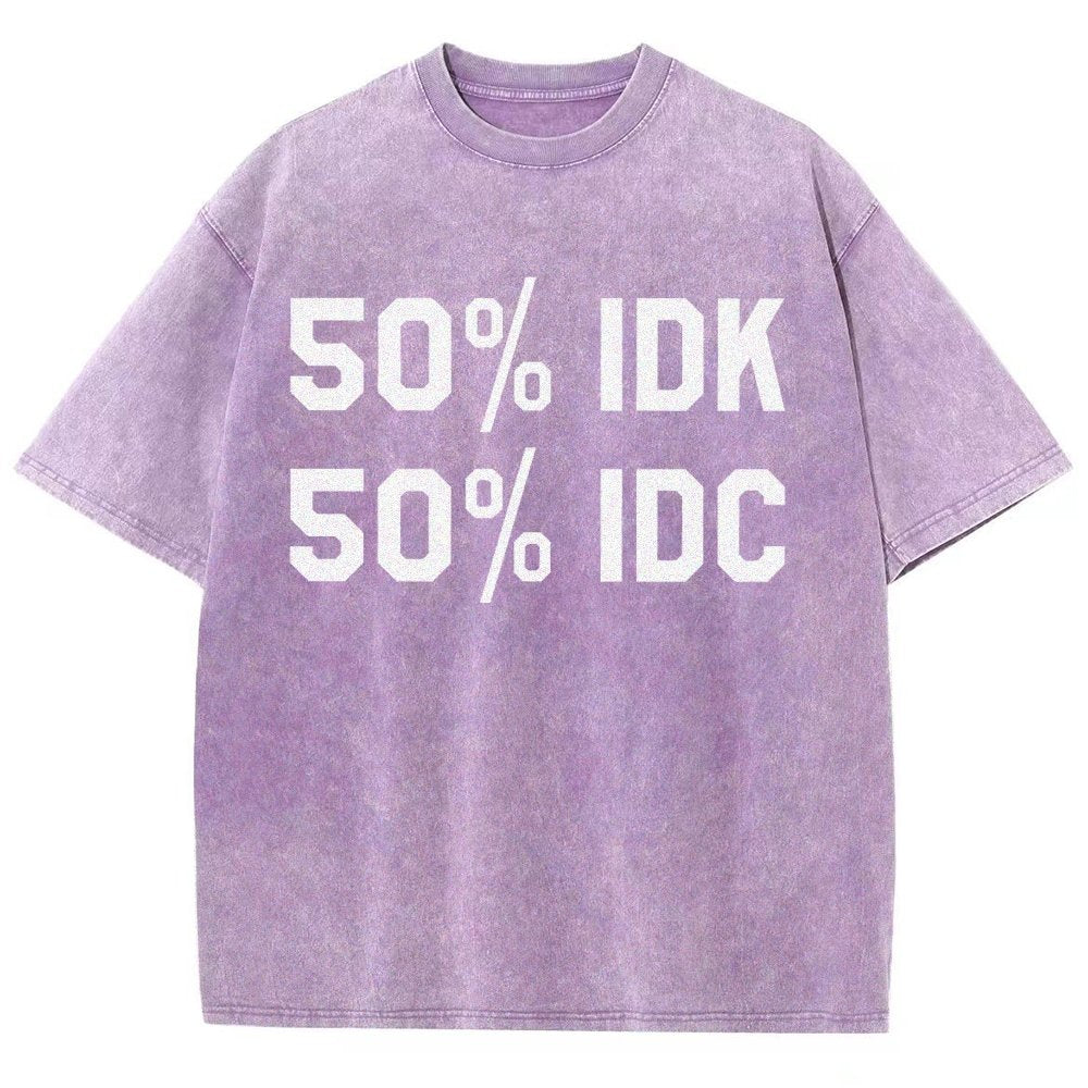 50% I Don't Care Vintage Distressed T-shirt
