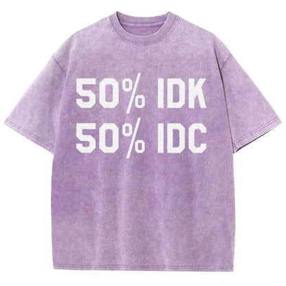 50% I Don't Care Vintage Distressed T-shirt