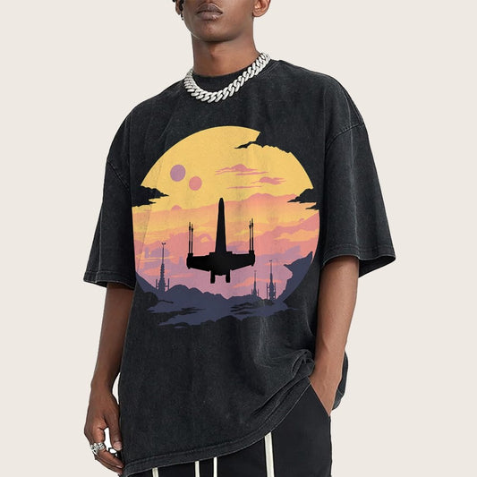 Rogue Fighter Vintage Distressed T-shirt