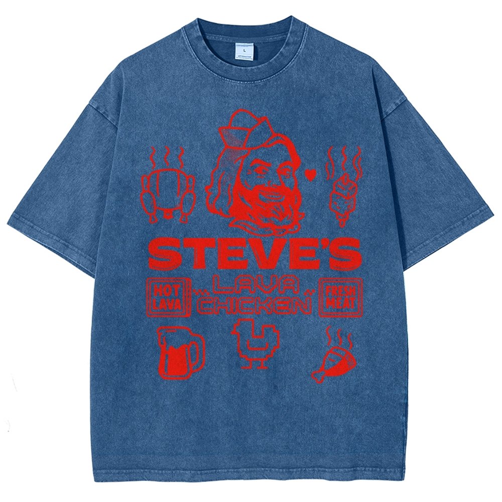 Steve's Lava Chicken Vintage Distressed T-shirt