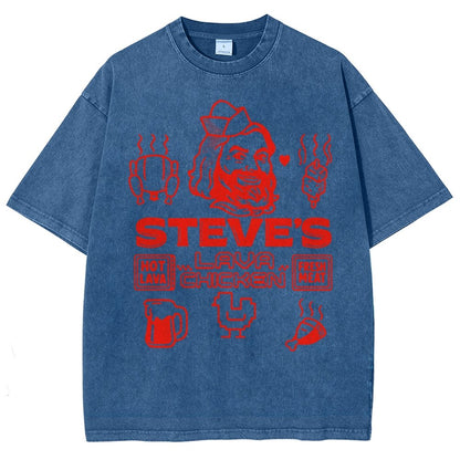 Steve's Lava Chicken Vintage Distressed T-shirt