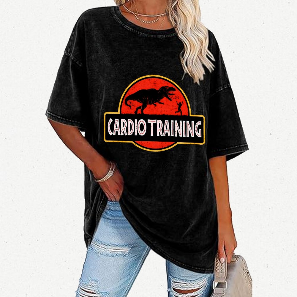 Cardio Training Vintage Distressed T-shirt