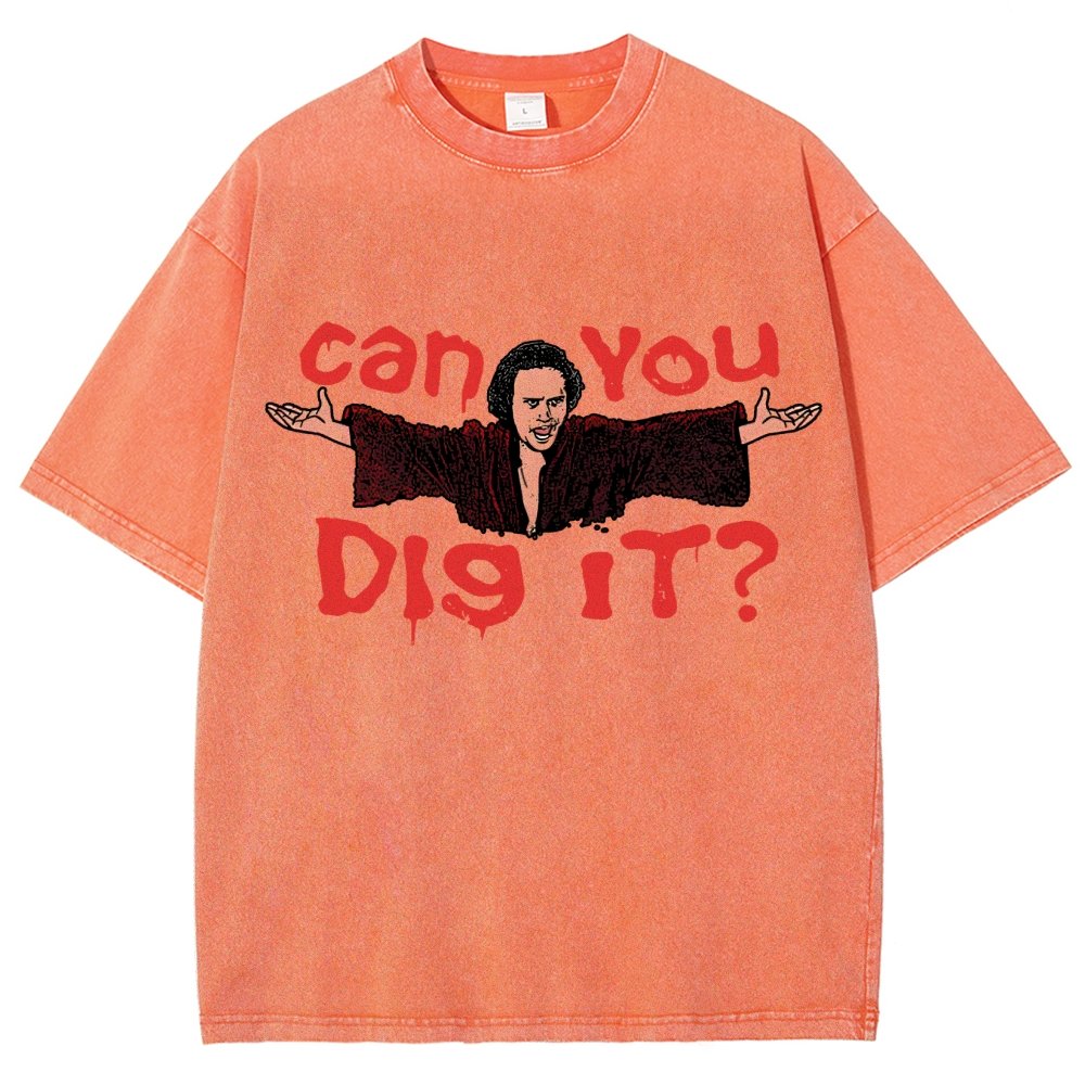 Can You Dig It？Vintage Distressed T-shirt