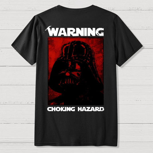 Warning Choking Hazard Back Printing Geek T-Shirt