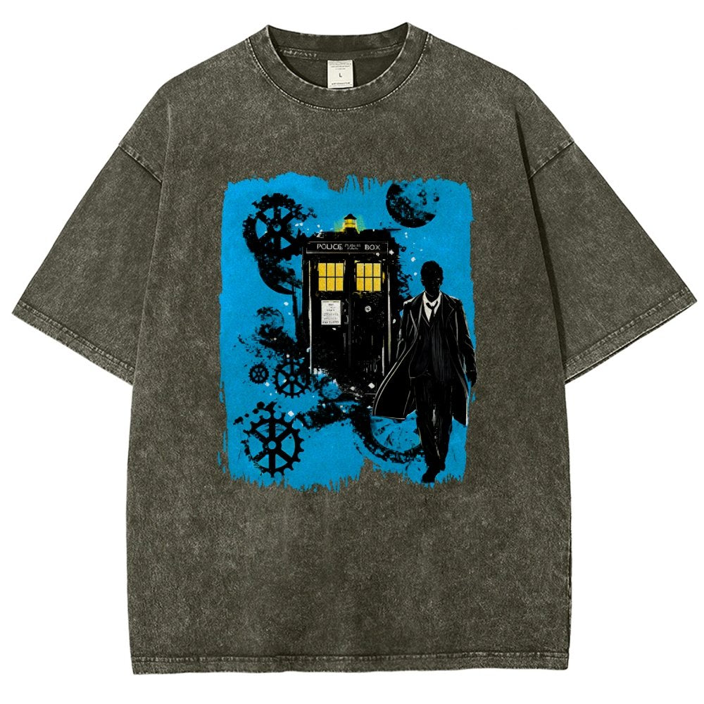The Explorer And The Time Machine Vintage Distressed T-shirt